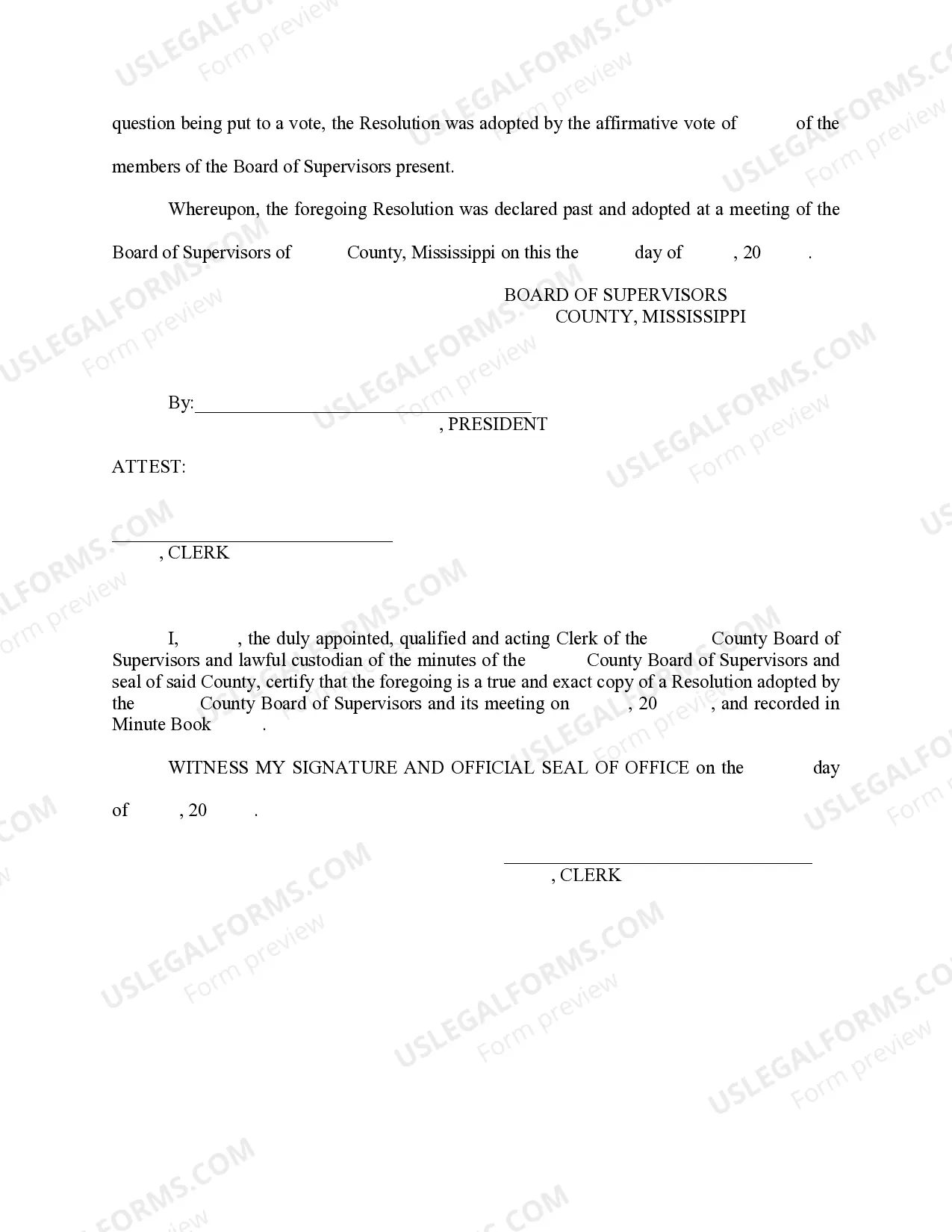 Preview Resolution Granting Exemption from AV Taxes - 27-31-51