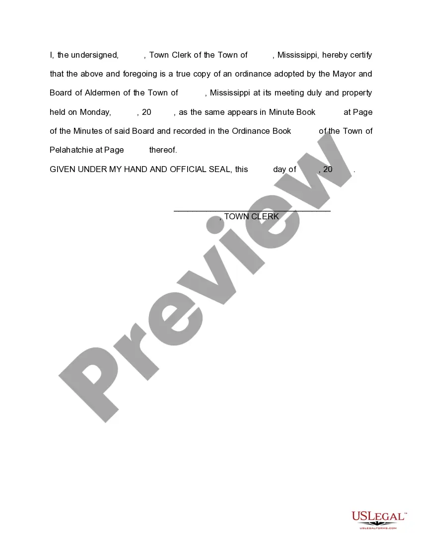 Preview Ordinance Extending Corporate Limits