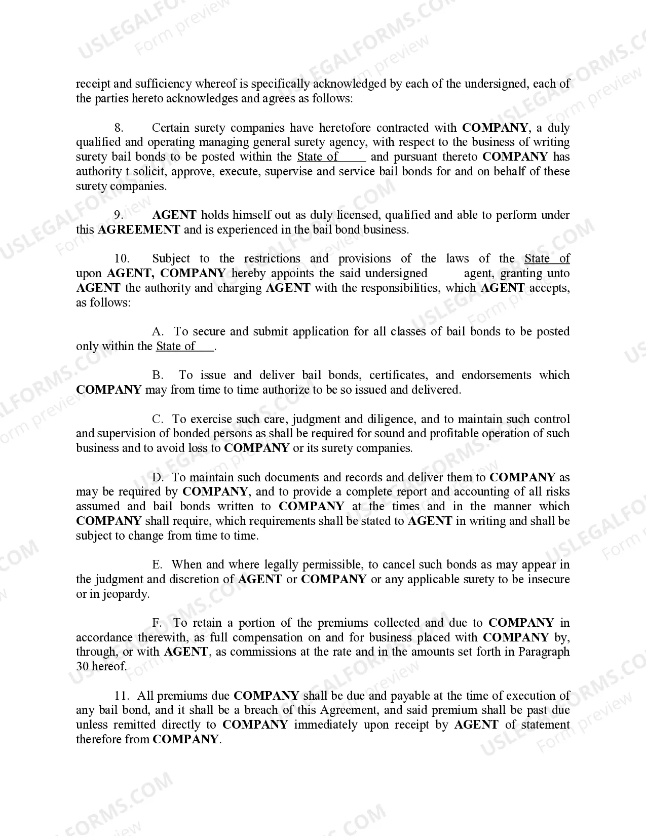 Preview Agency Agreement