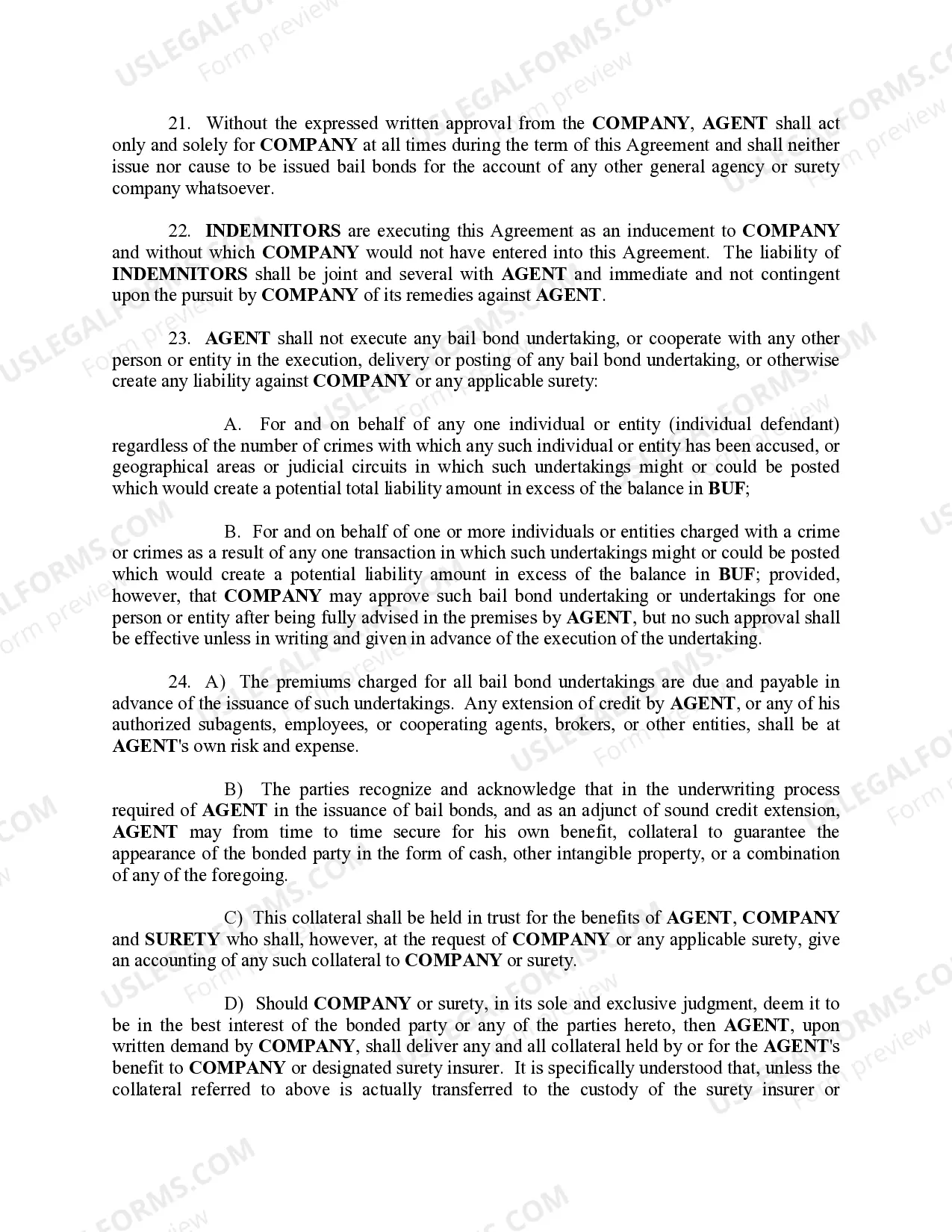 Preview Agency Agreement