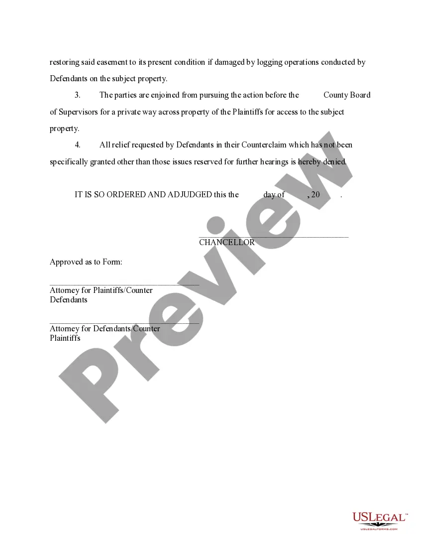 Preview Judgment regarding Boundary Line Dispute
