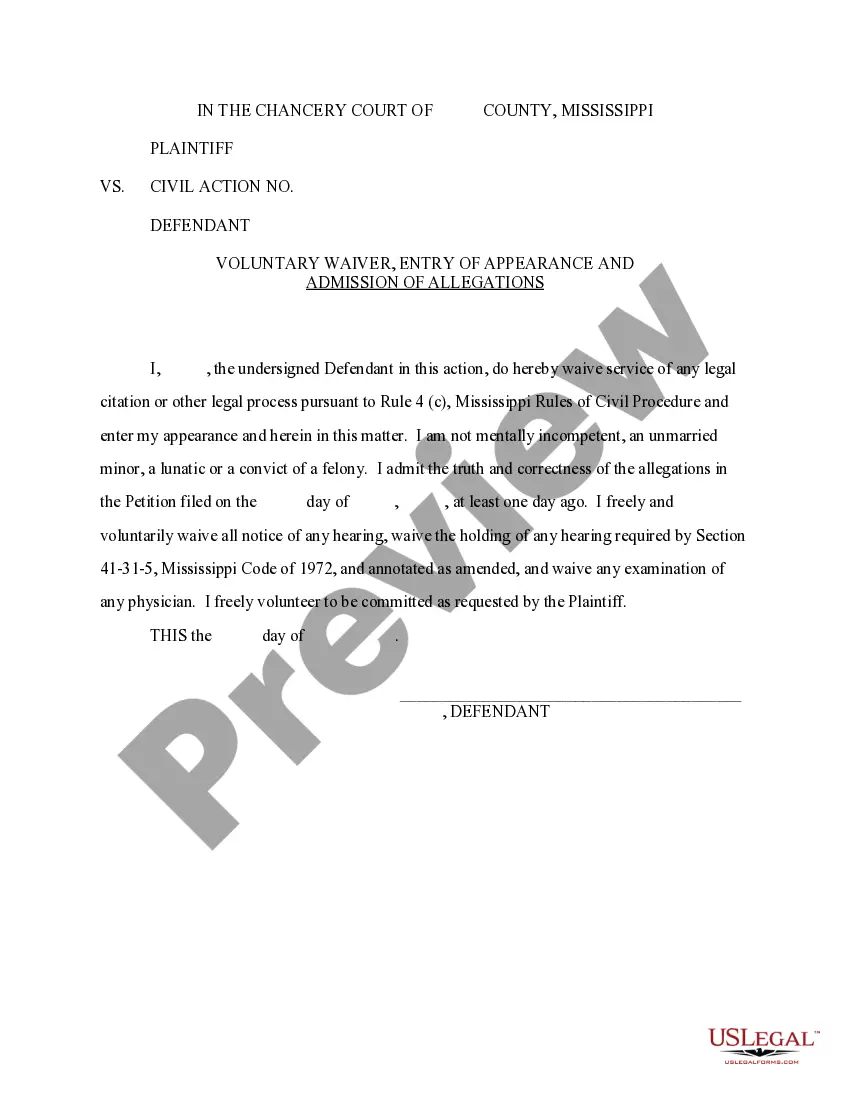 Preview Judgment of Committal of a Chemically Dependent Person for Treatment