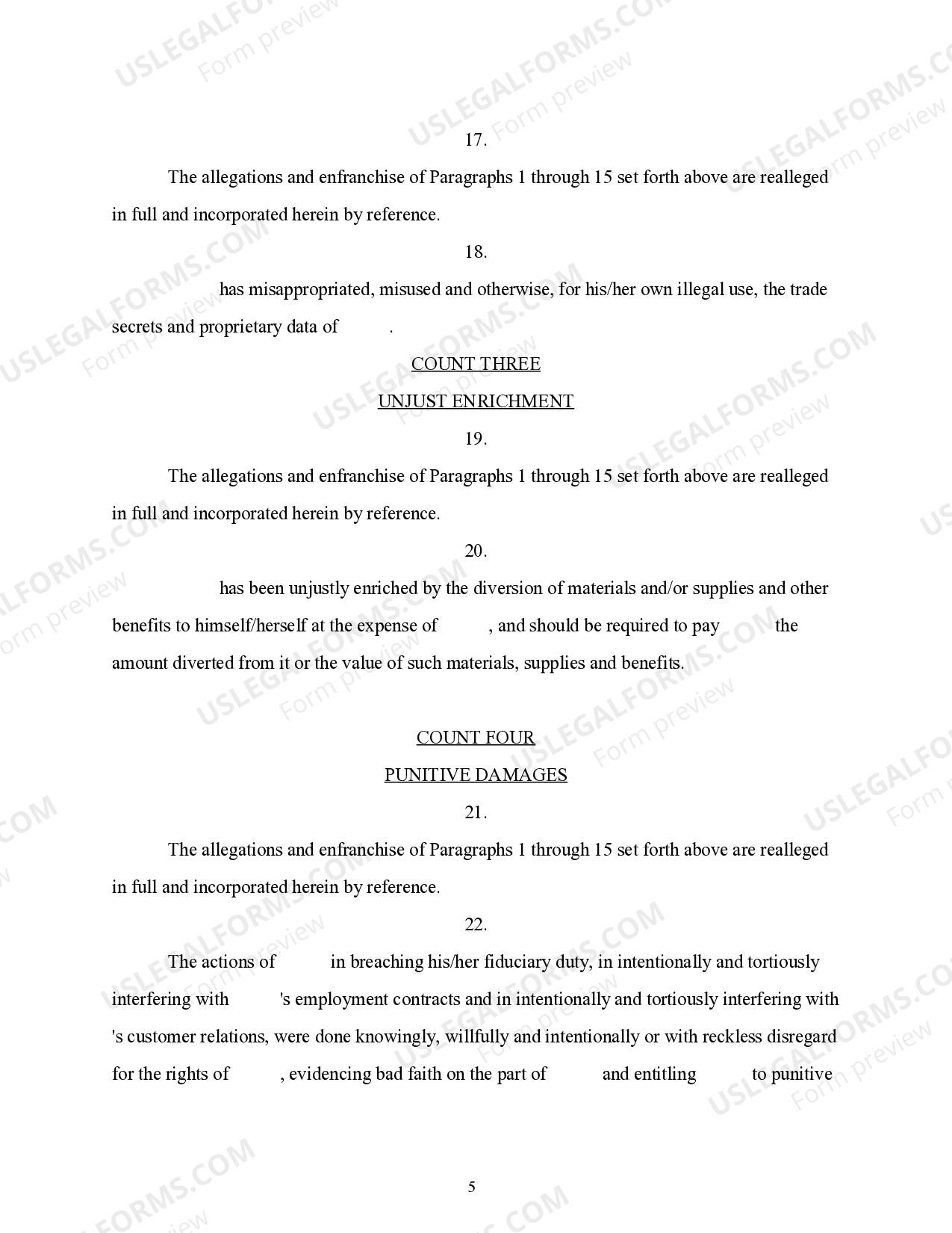 Mississippi Complaint for Breach of Fiduciary Duty Fiduciary Duty