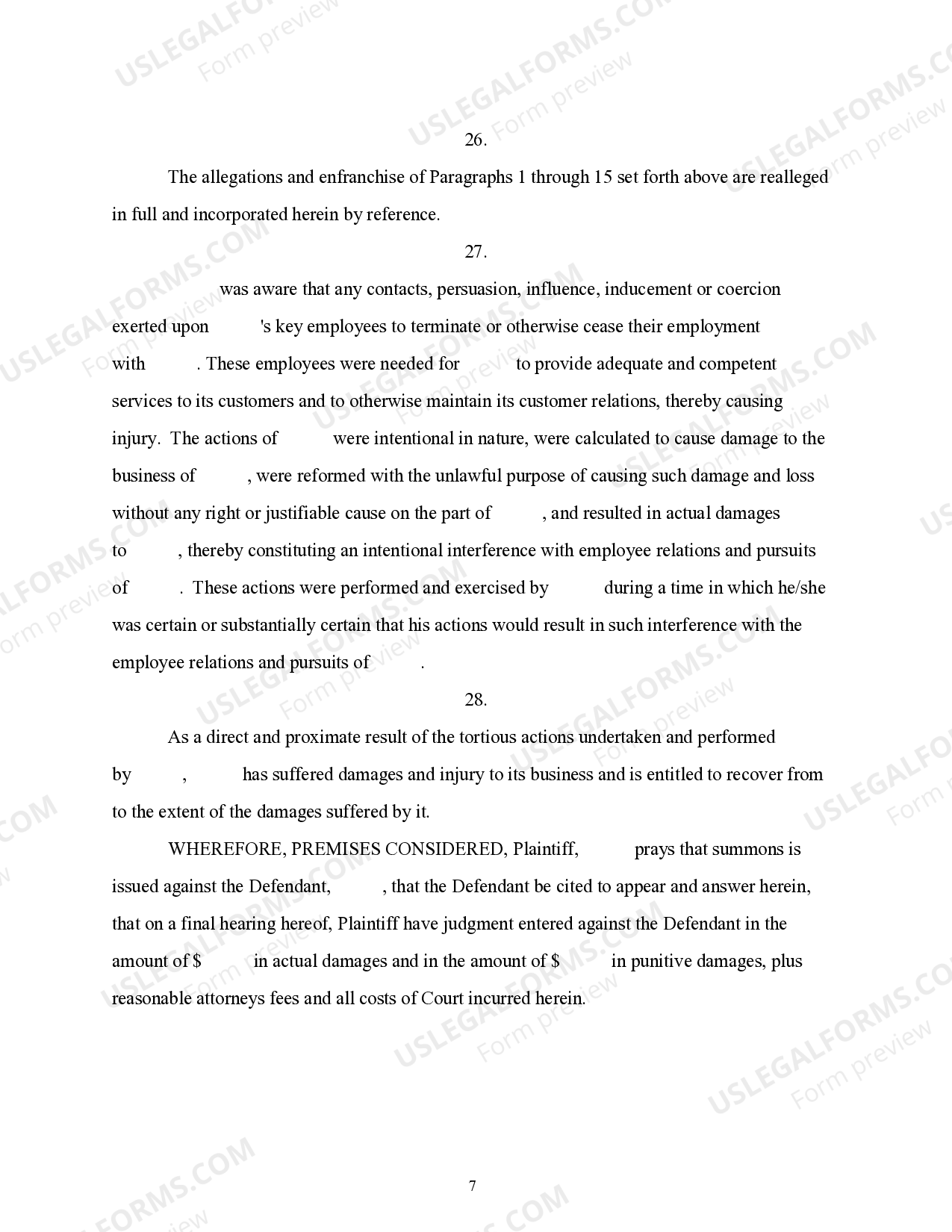 Mississippi Complaint For Breach Of Fiduciary Duty Fiduciary Duty 