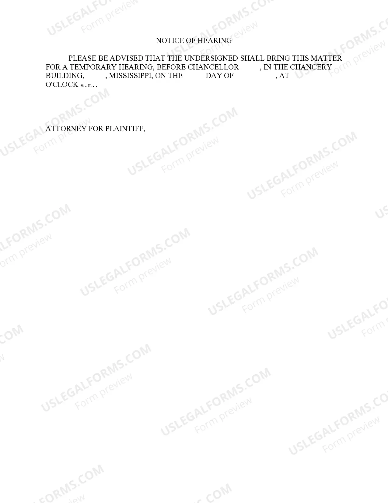 Preview Complaint for Divorce