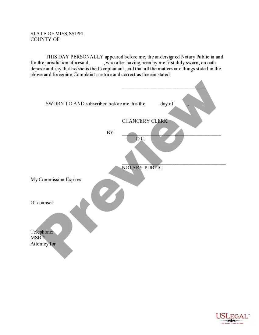 Preview Complaint of Committal