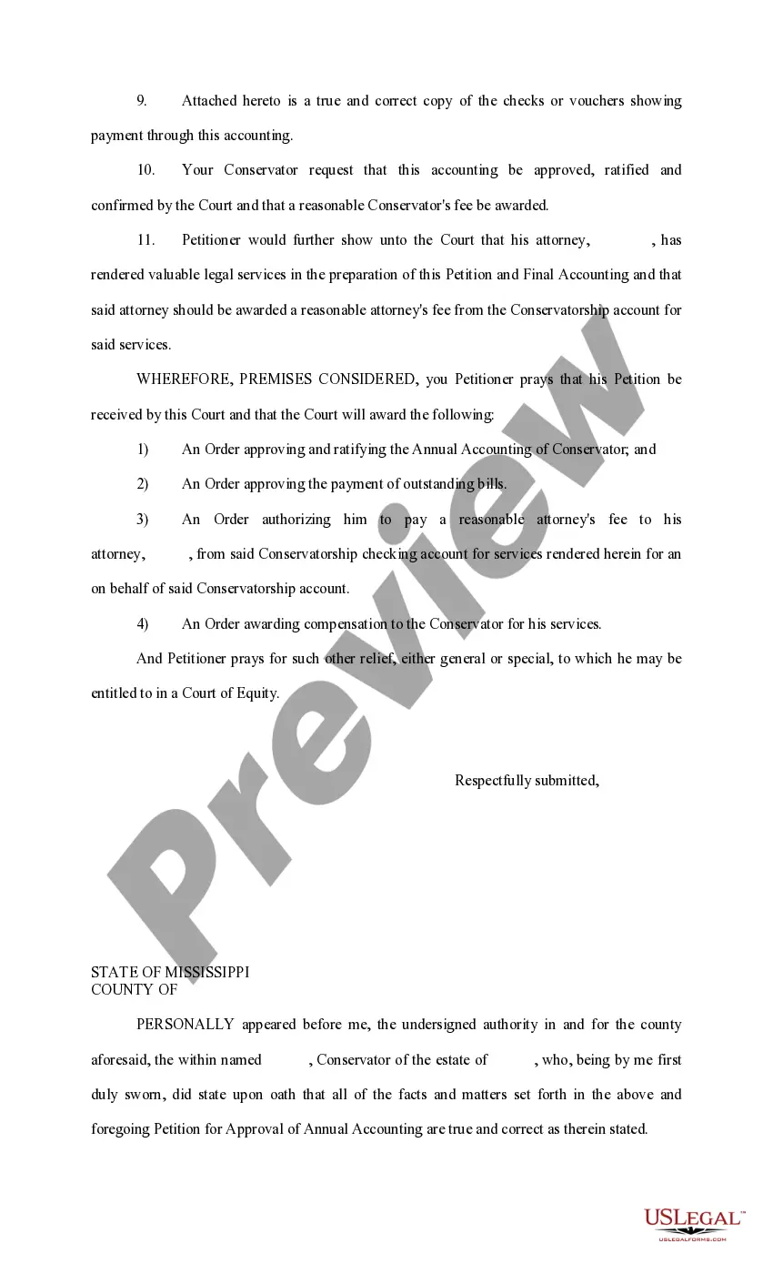 Get Petition for Approval of Final Accounting Preview Petition for Approval of Final Accounting