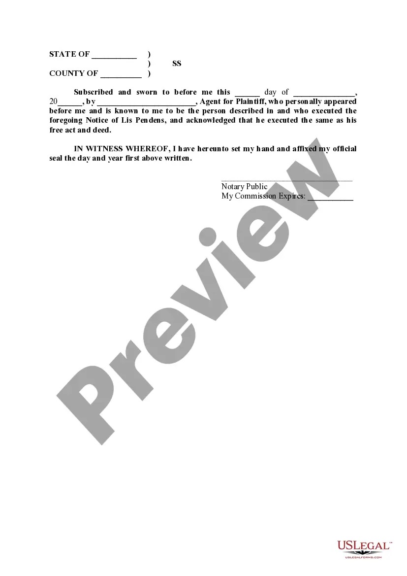 Preview Release of Lis Pendens