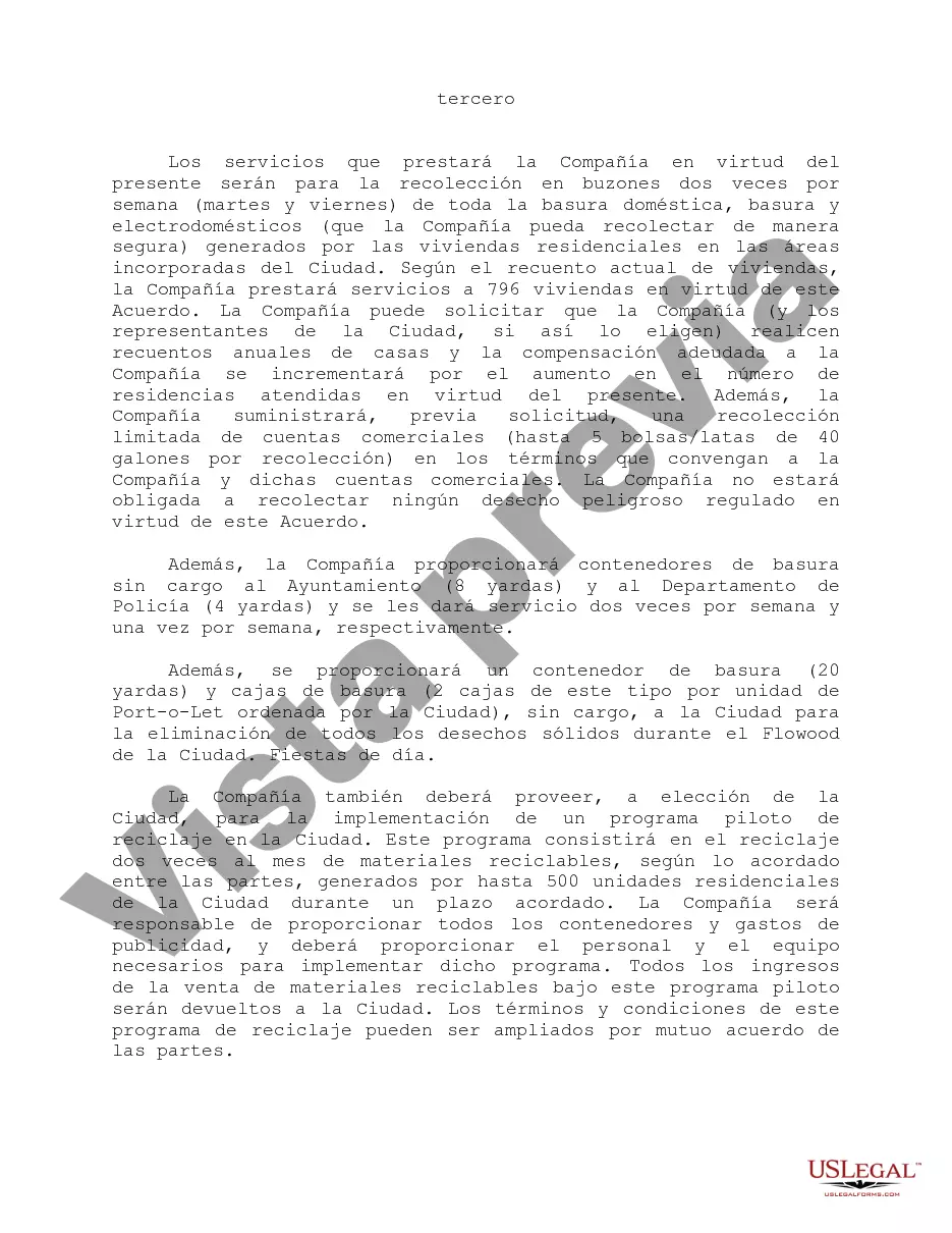 Preview Contrato de recogida