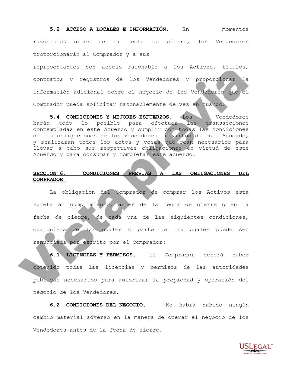 Preview Acuerdo de compra