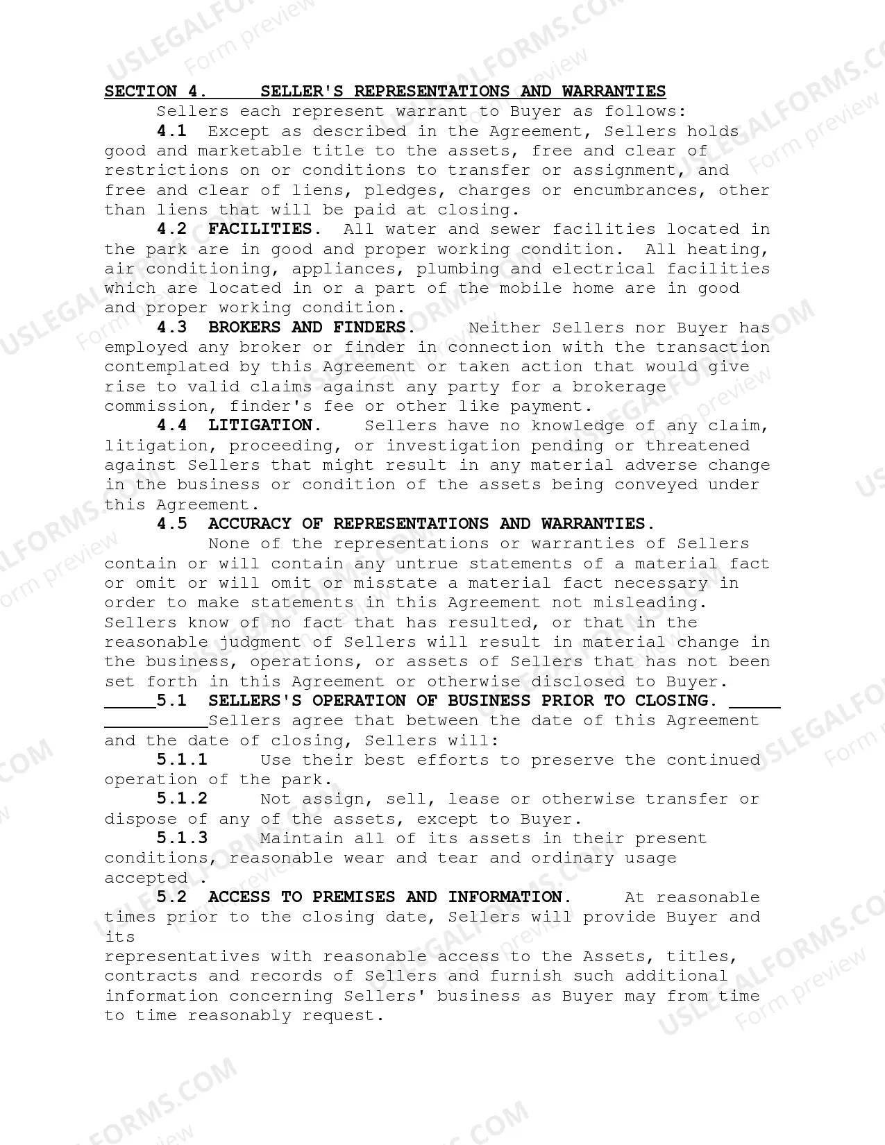 Preview Purchase Agreement