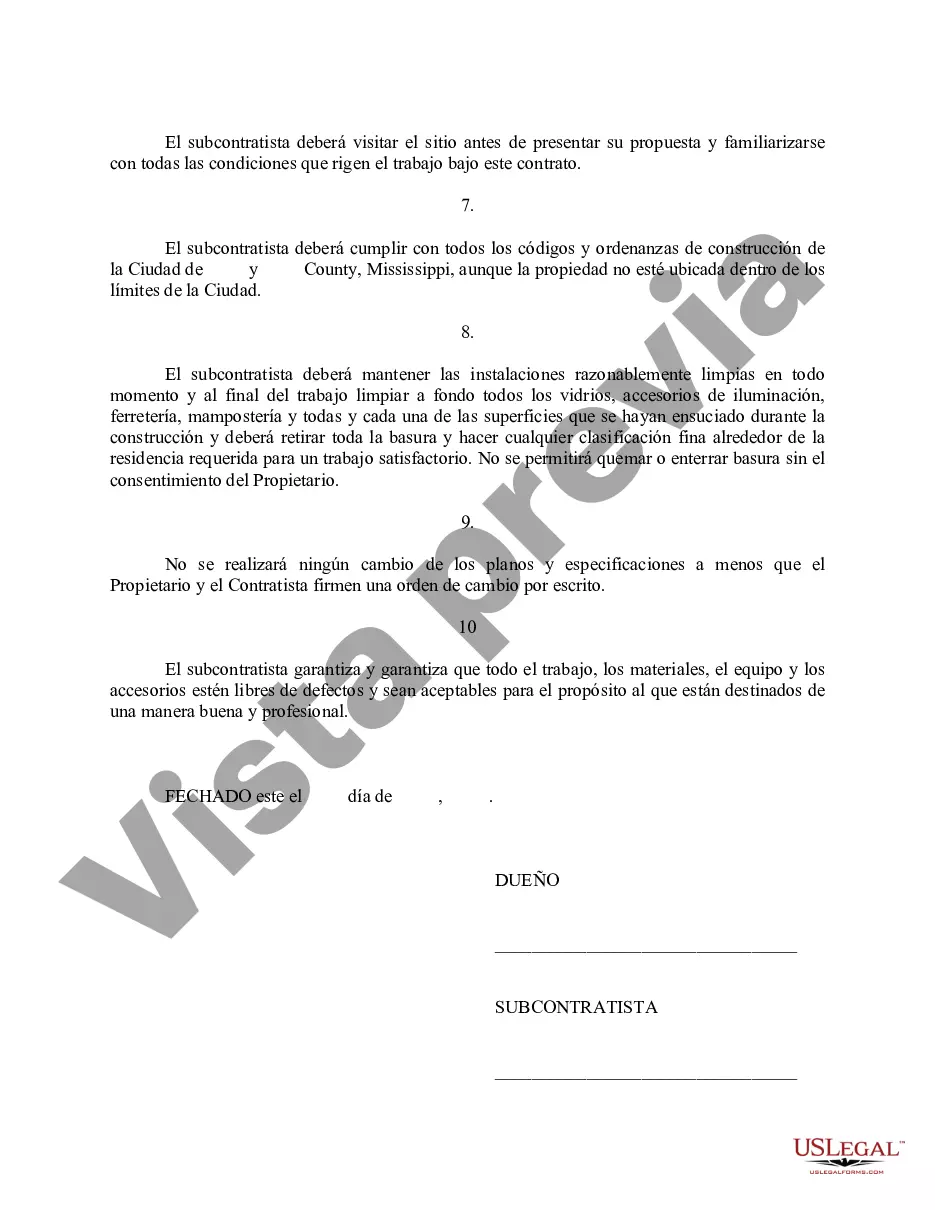 Preview Acuerdo de construcción simple