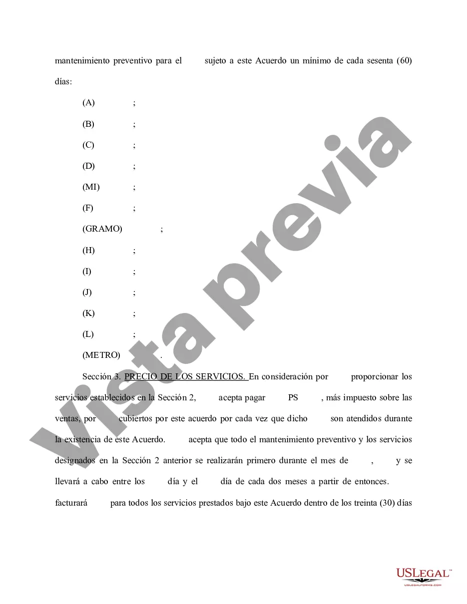 Preview Acuerdo de mantenimiento preventivo