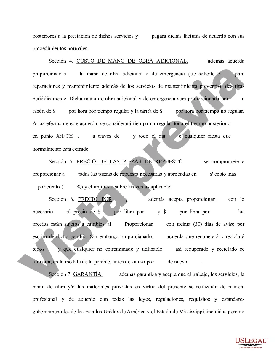 Preview Acuerdo de mantenimiento preventivo