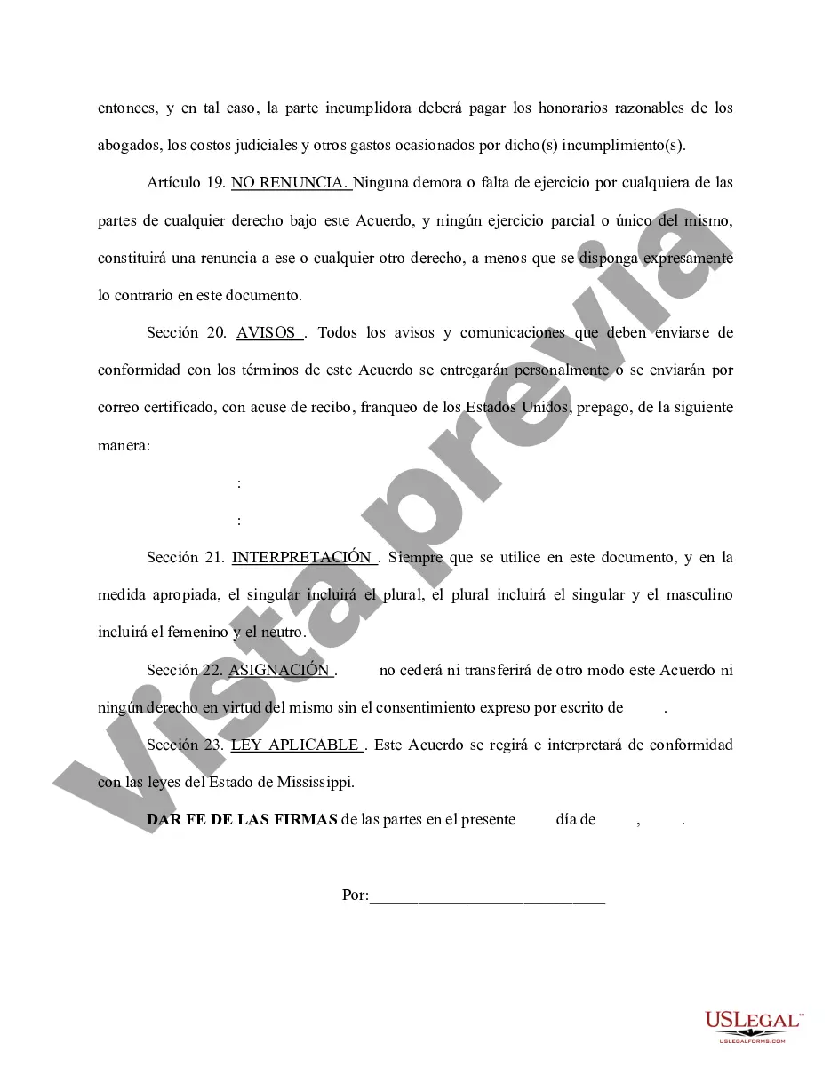 Preview Acuerdo de mantenimiento preventivo
