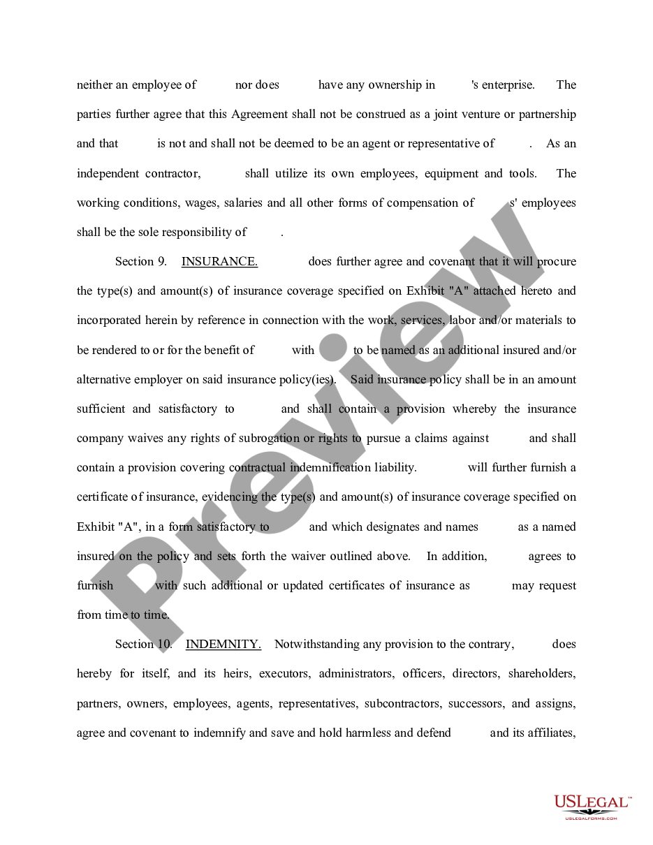 page 3 Preventative Maintenance Agreement preview