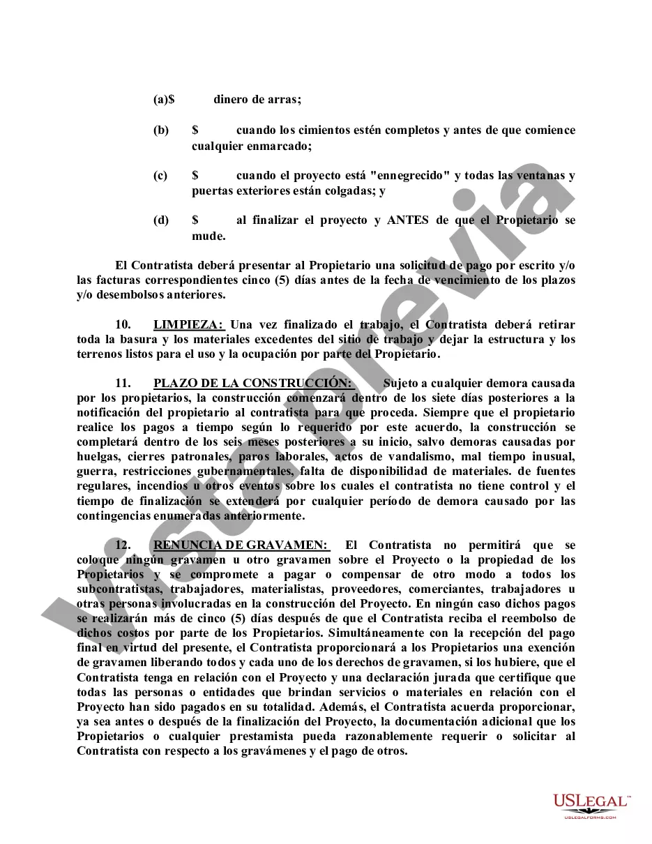 Preview Contrato de construcción de costo más tarifa fija