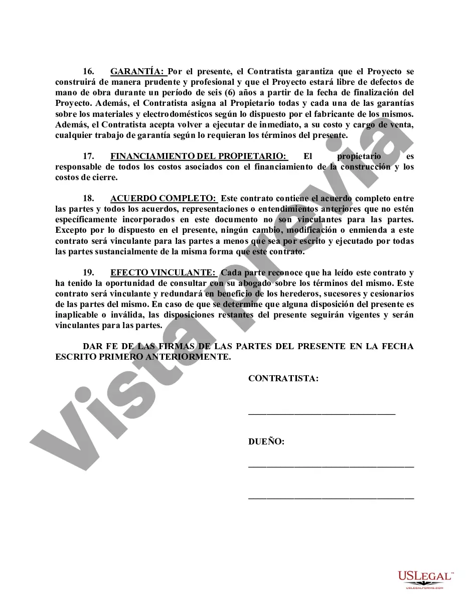 Preview Contrato de construcción de costo más tarifa fija