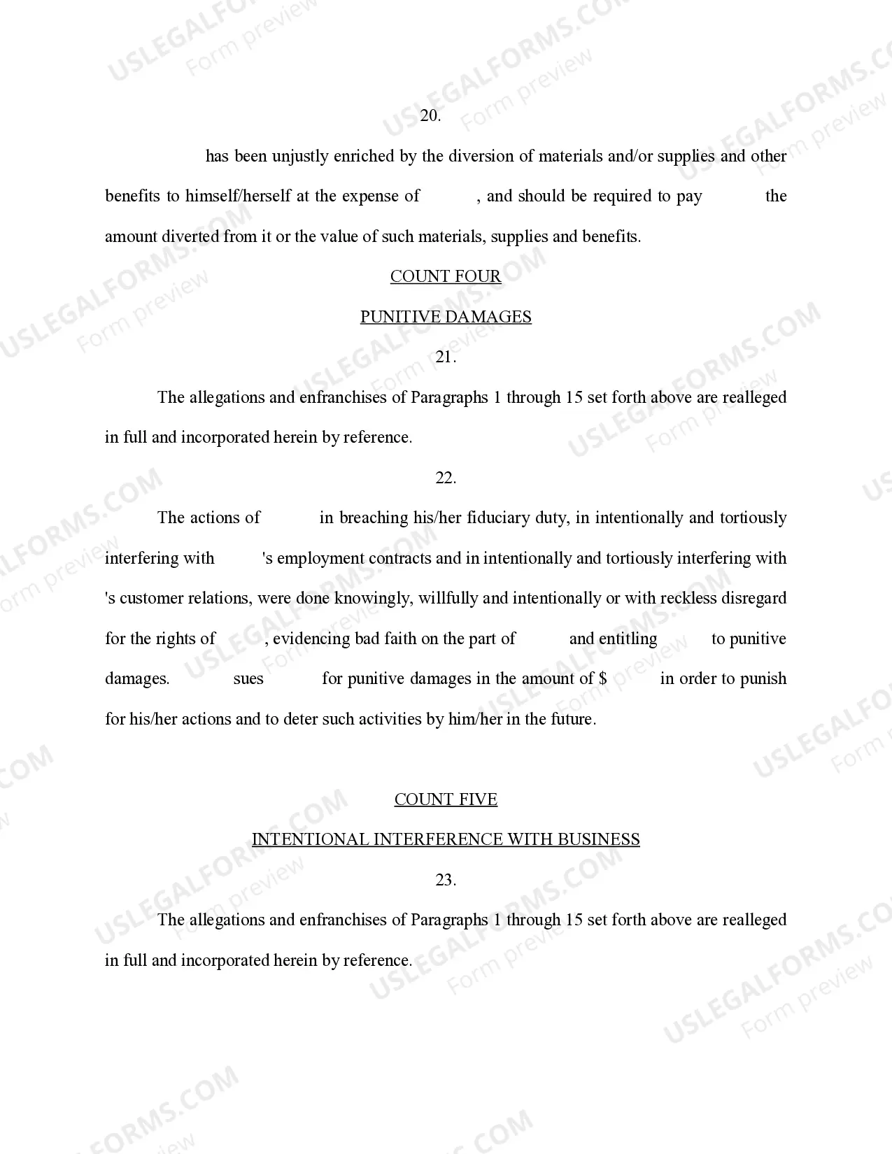 Preview Complaint - Corporate Plaintiff