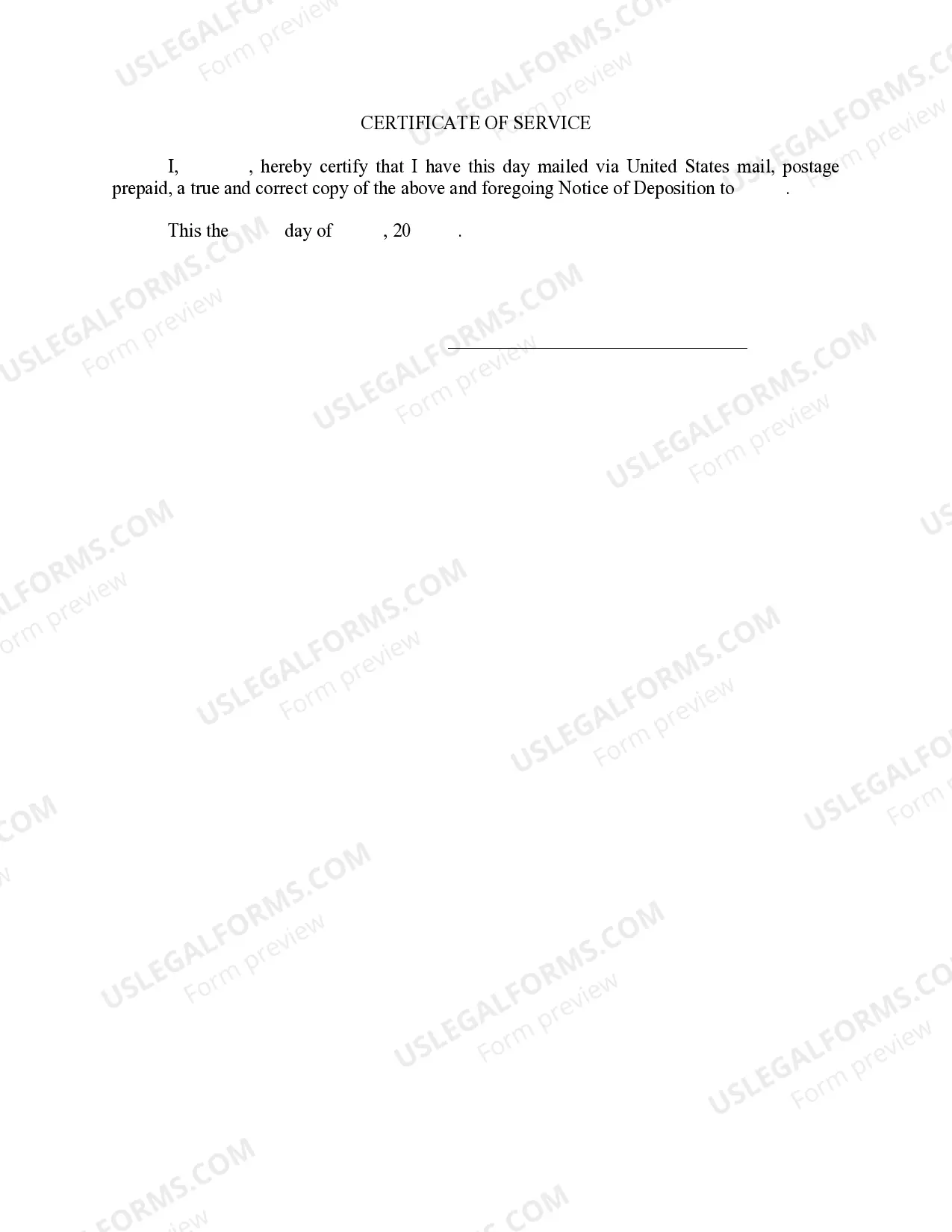 Preview Notice of Deposition