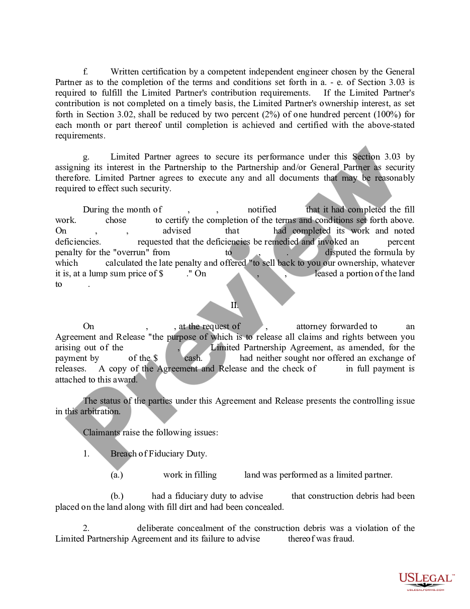 page 5 Application to Confirm Arbitration Award and for Entry of Judgment preview