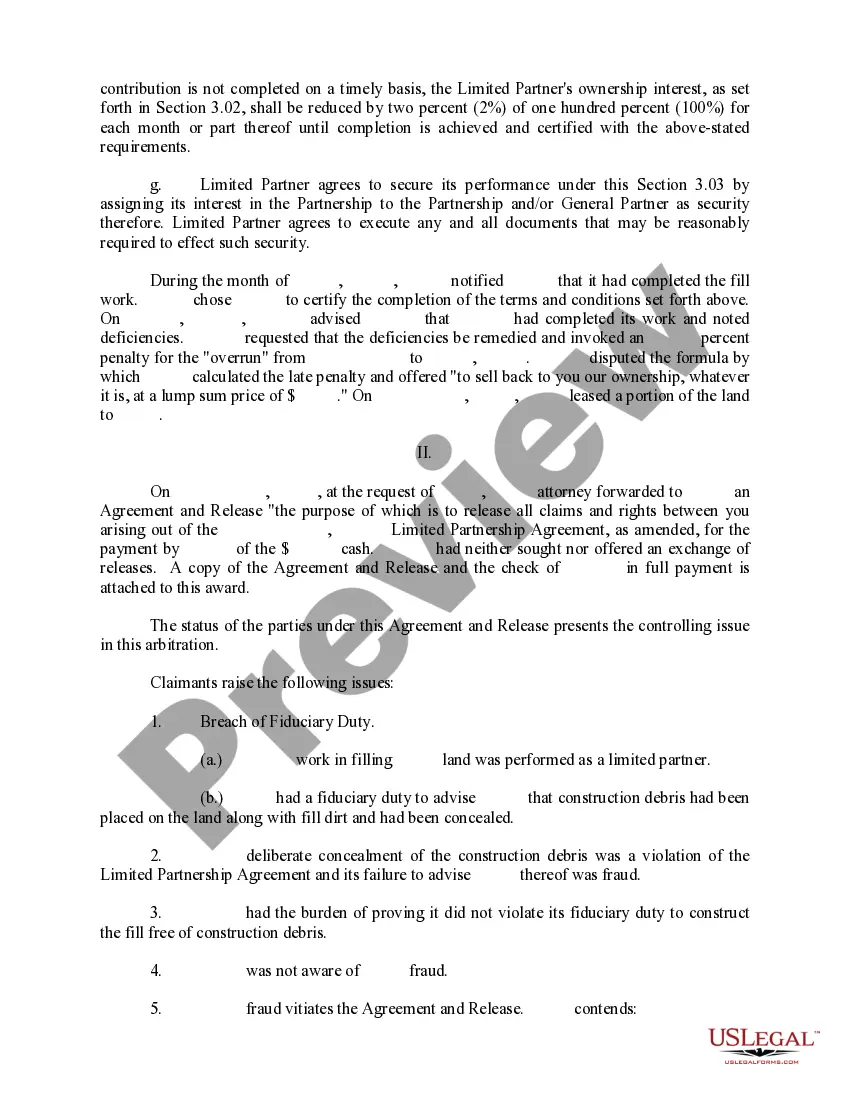 Preview Application to Confirm Arbitration Award and for Entry of Judgment