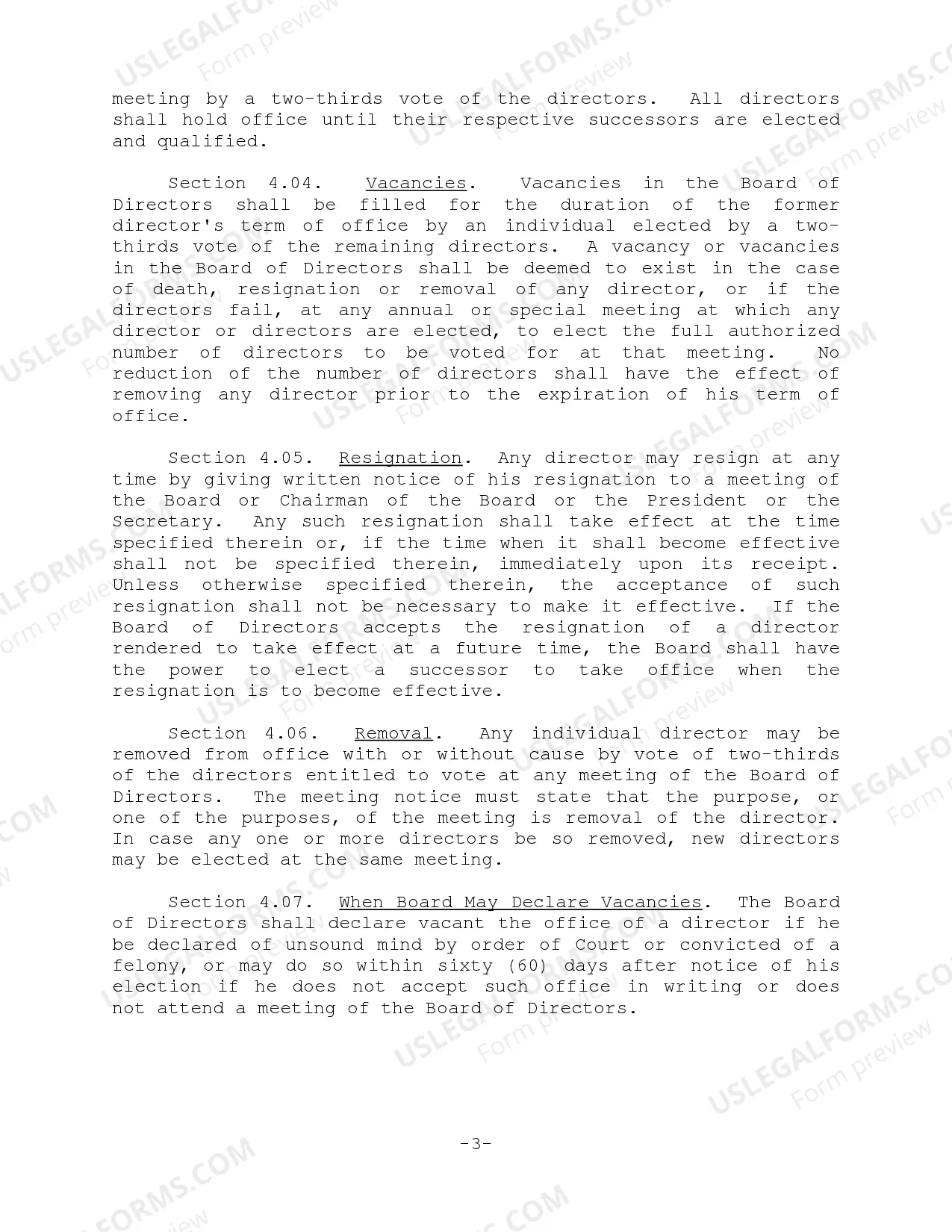 Preview Bylaws - Nonprofit Corporation