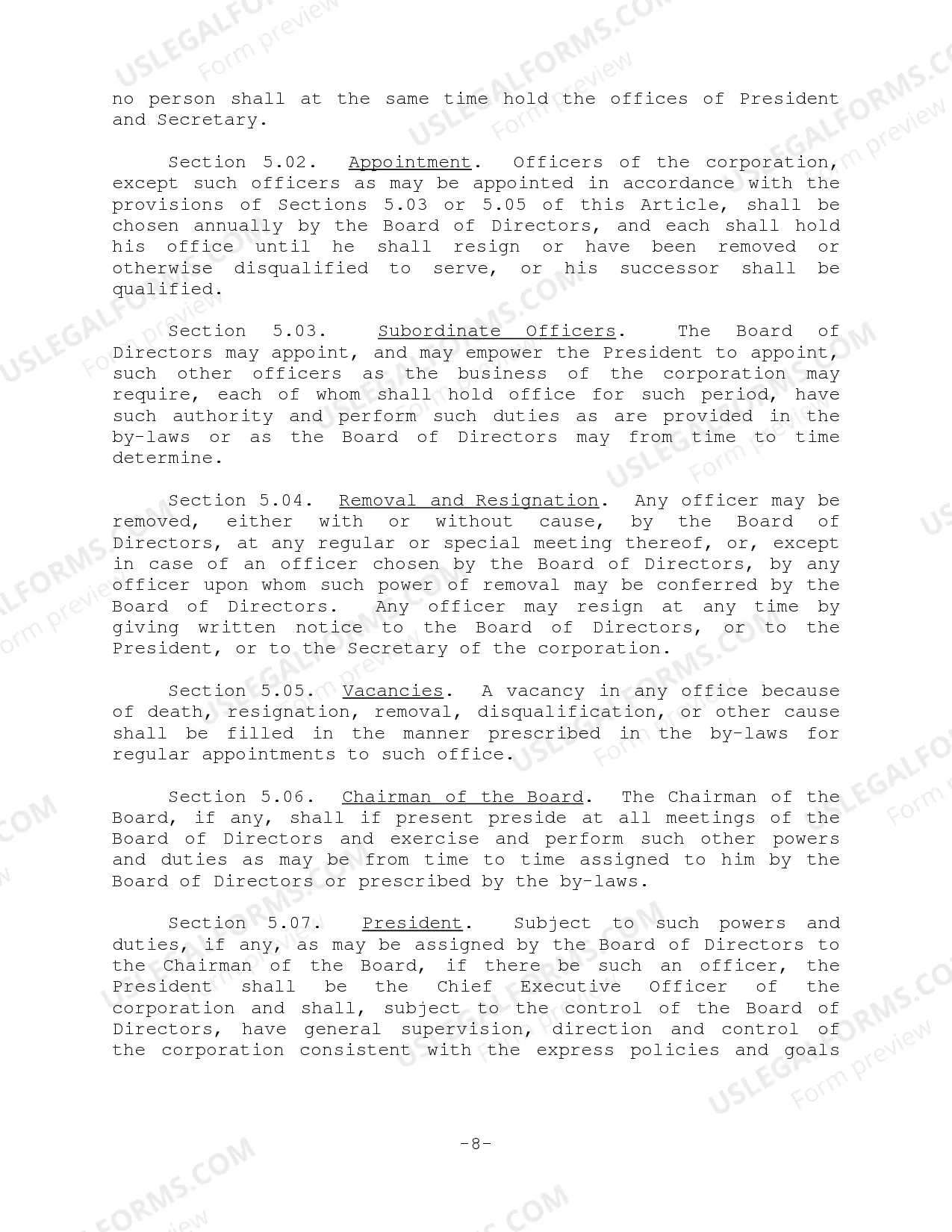 Preview Bylaws - Nonprofit Corporation