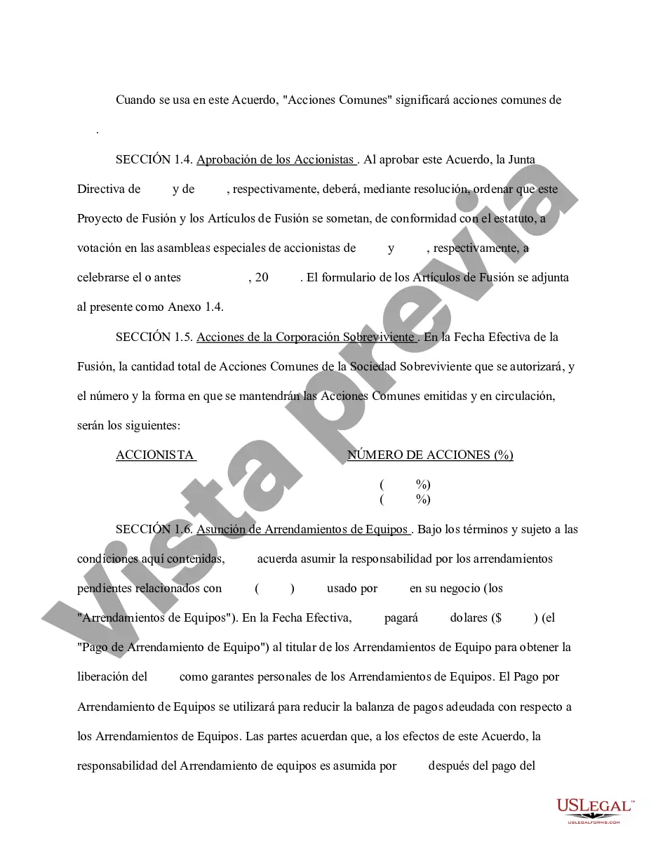 Preview Acuerdo de Fusión