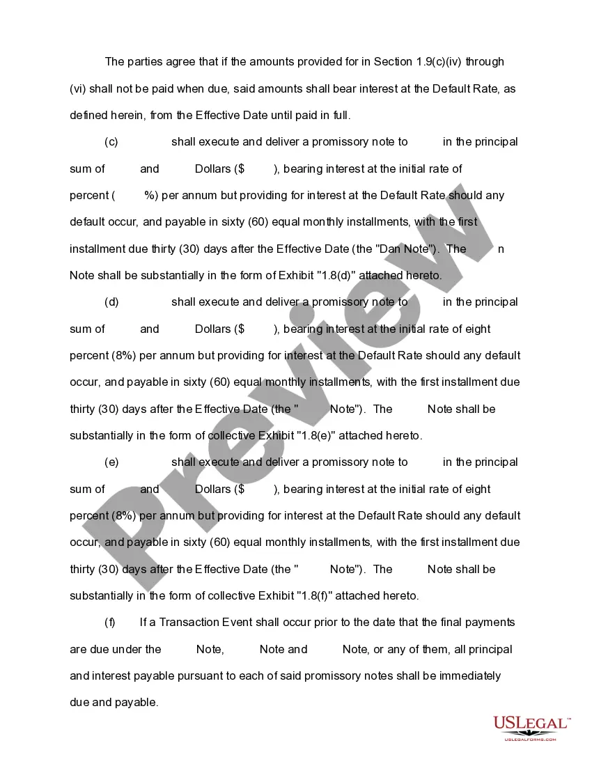 Get Merger Agreement Preview Merger Agreement