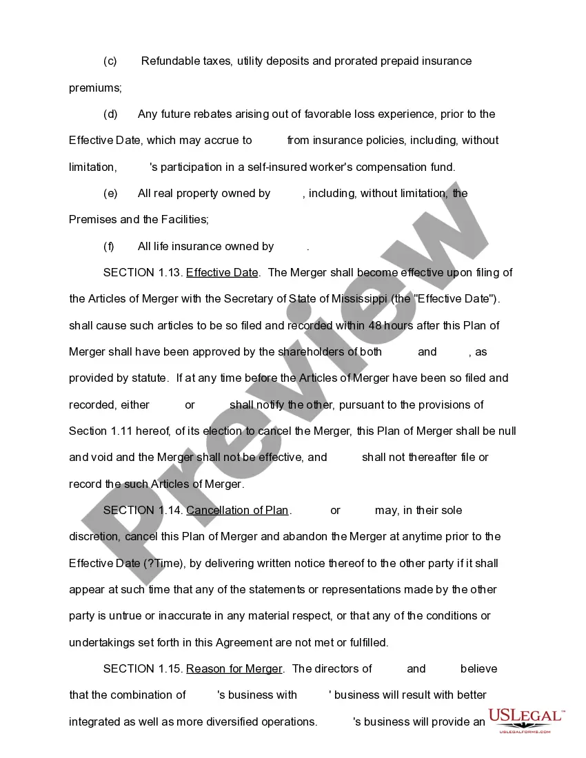 Get Merger Agreement Preview Merger Agreement