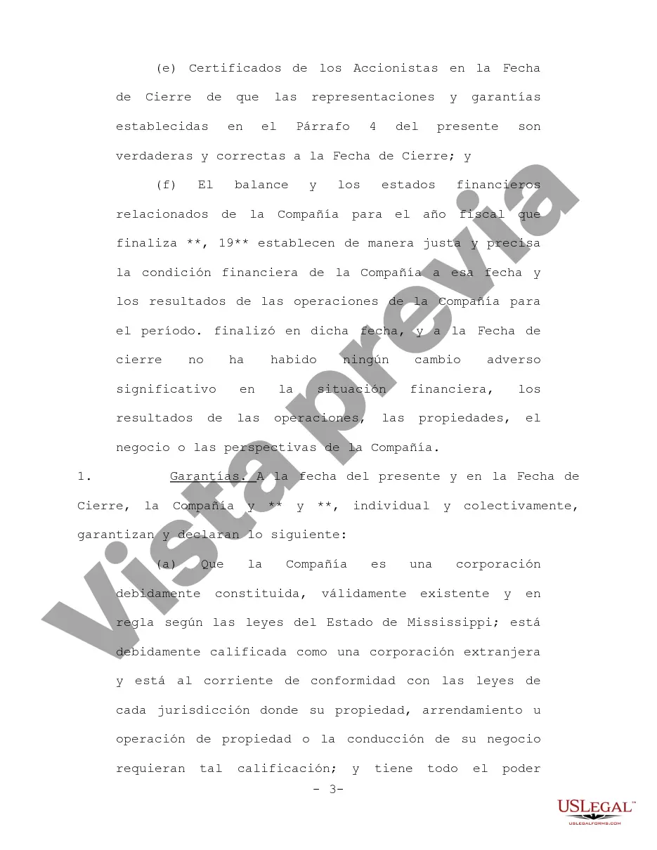 Preview Acuerdo de compraventa de acciones