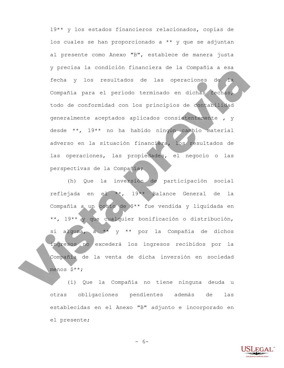 Preview Acuerdo de compraventa de acciones