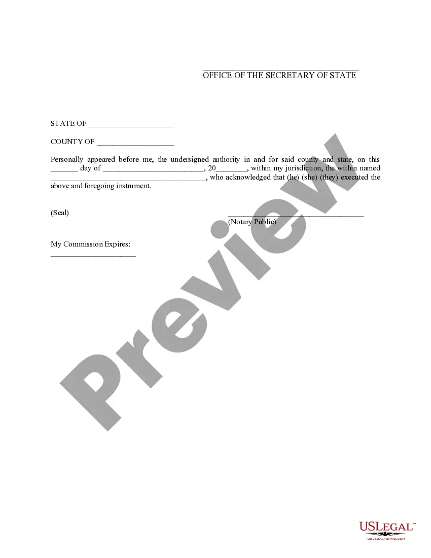 Preview Affidavit of No Opposition to Reinstatement