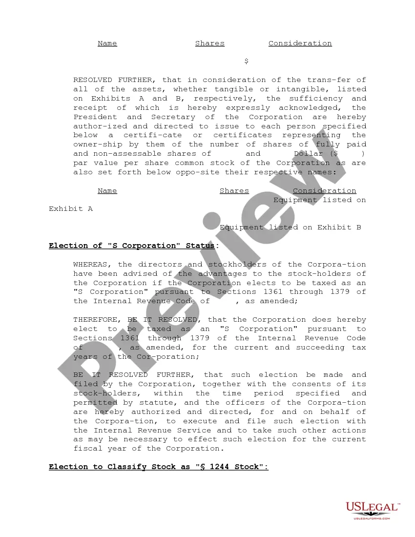 Preview Minutes of Joint Actions by Unanimous Consent in Lieu of Organizational Meeting