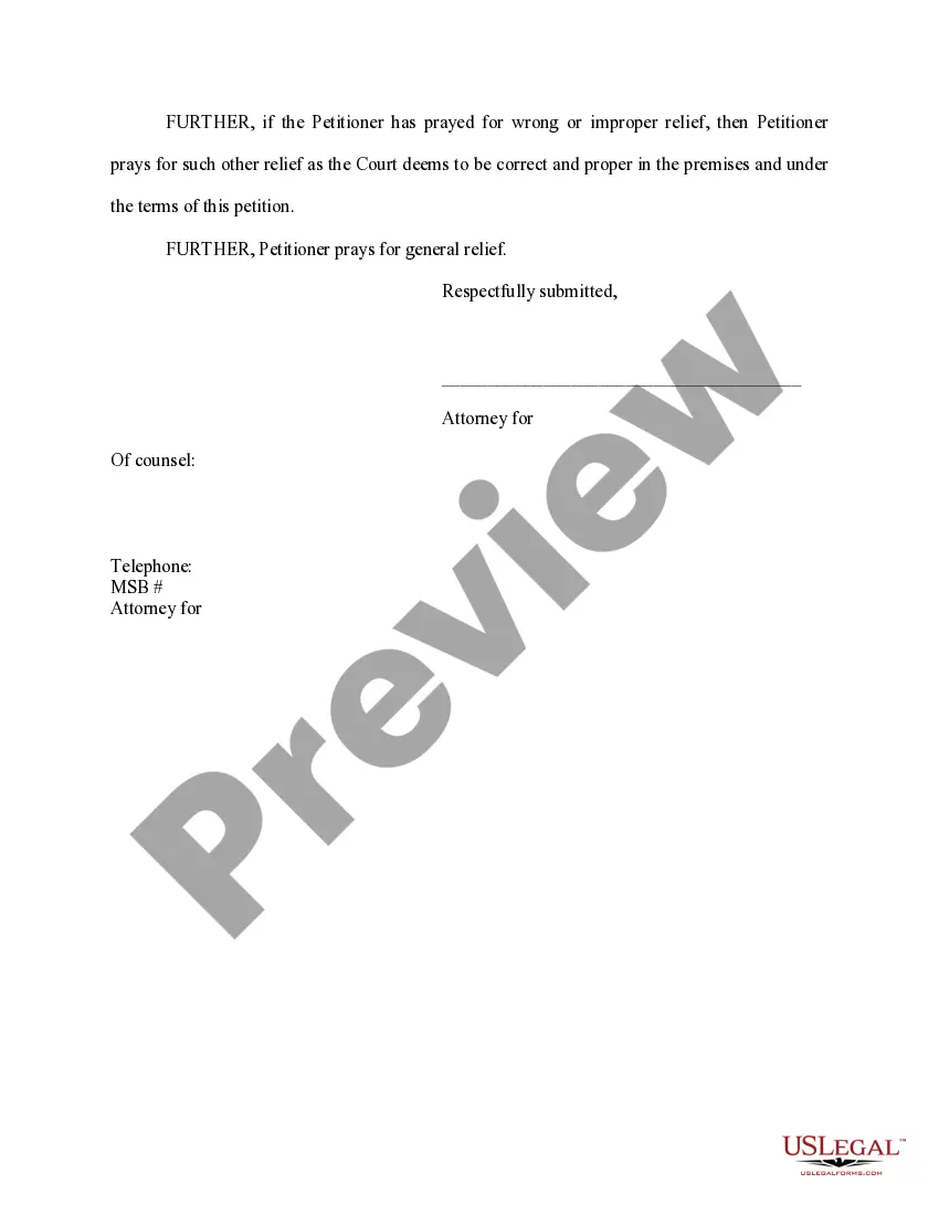 Get Petition for Reinstatement of Dissolved Corporation Preview Petition for Reinstatement of Dissolved Corporation