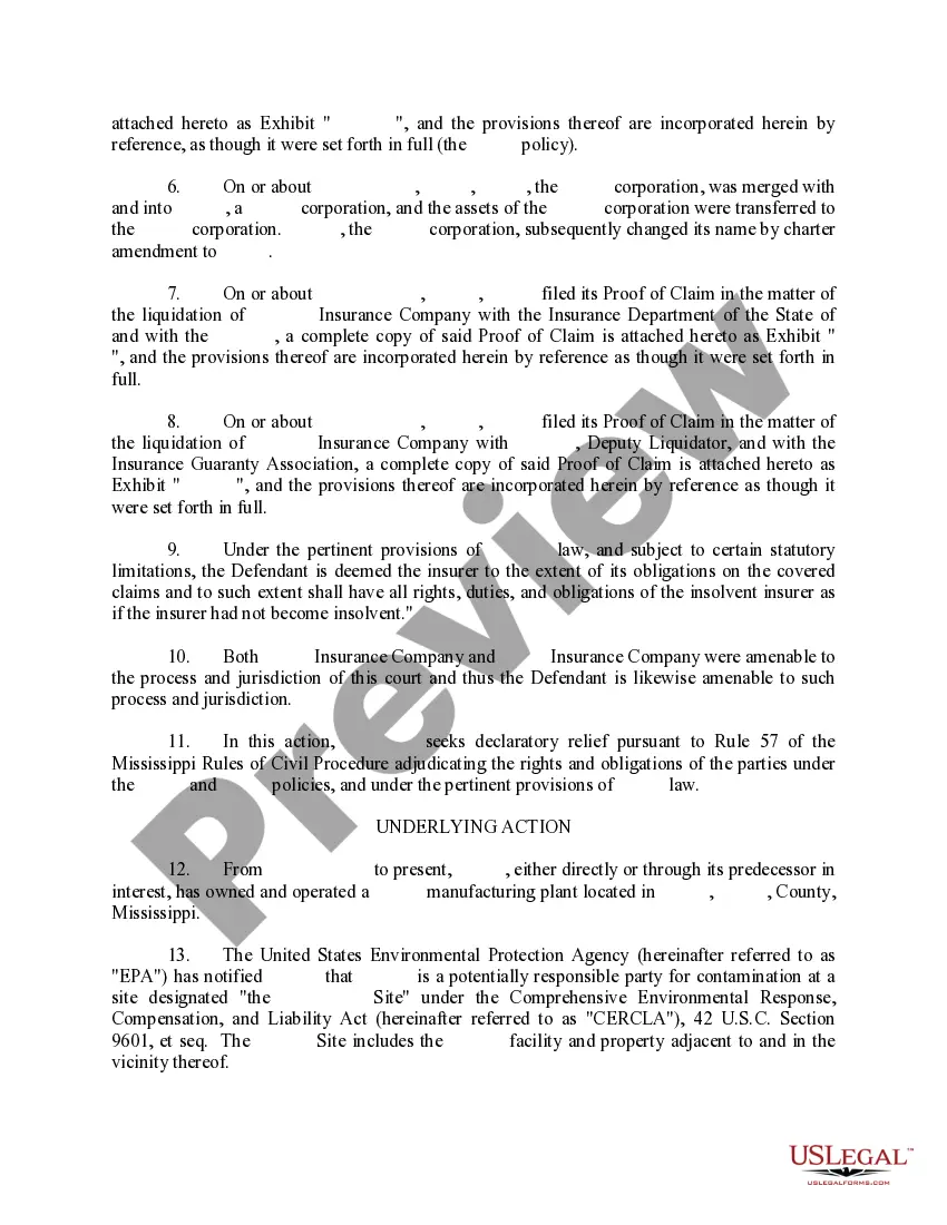 Preview Complaint for Declaratory Judgment