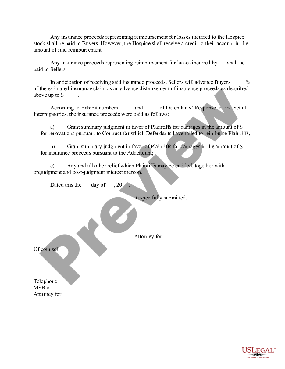 page 2 Plaintiffs' Motion for Partial Summary Judgment Against Defendants preview
