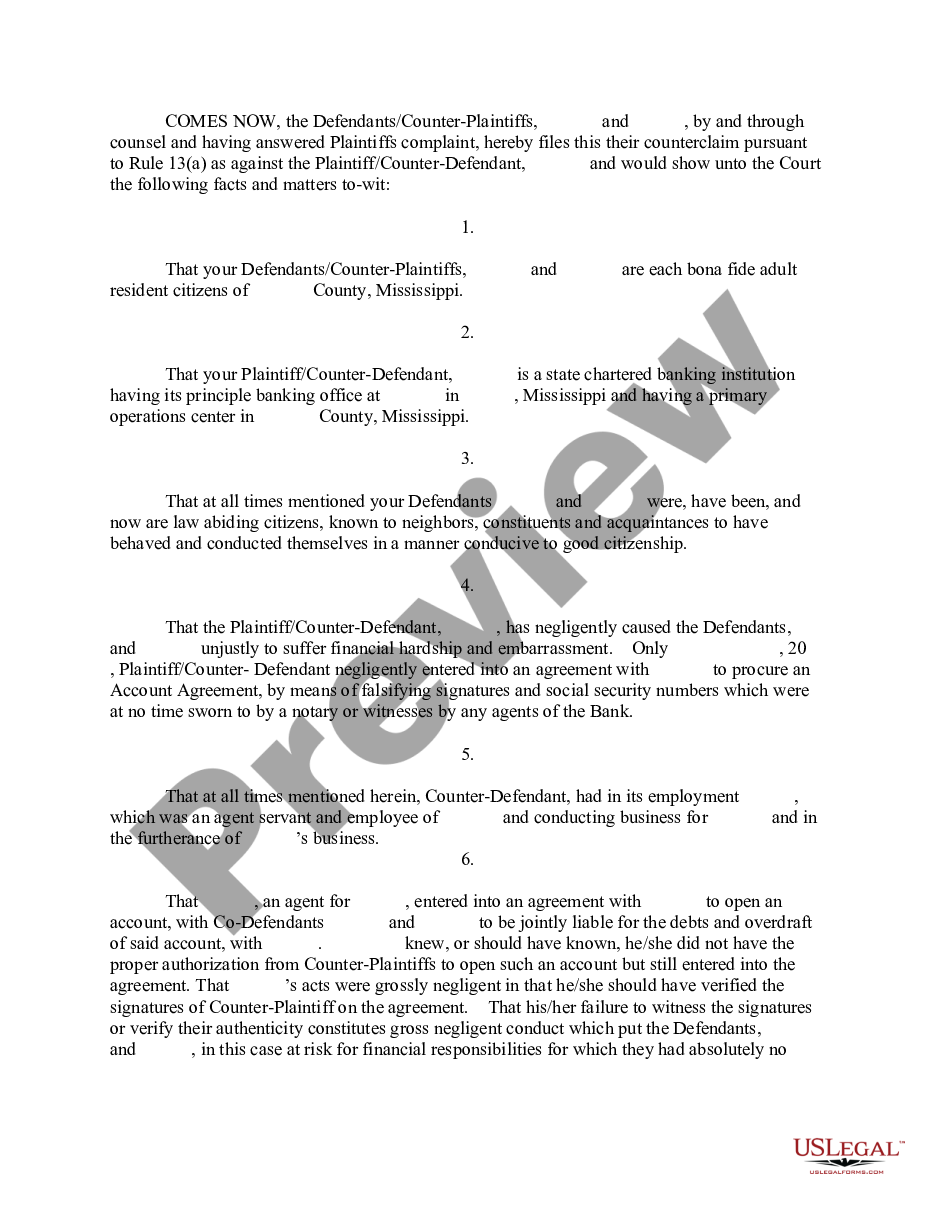 page 3 Defendants' Amended Answer, Counterclaim and Crossclaim preview