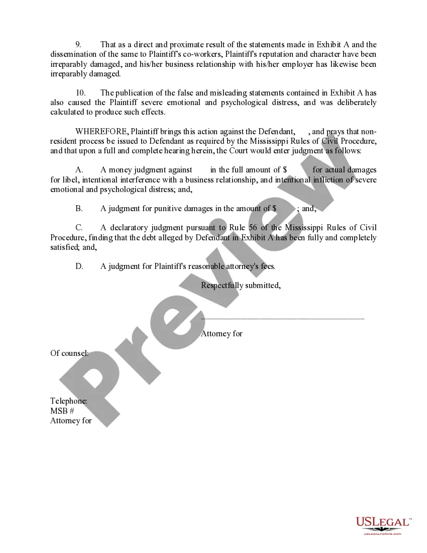 Get Complaint for Damages and Declaratory Judgment Preview Complaint for Damages and Declaratory Judgment