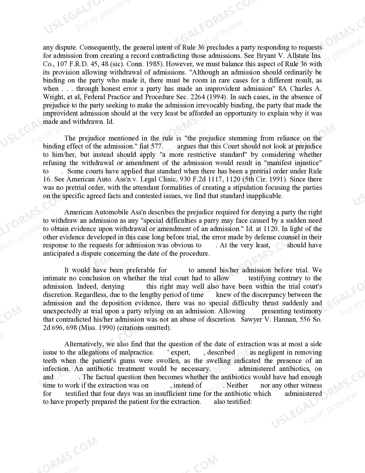 Preview Professional Malpractice Trial Court Disposition