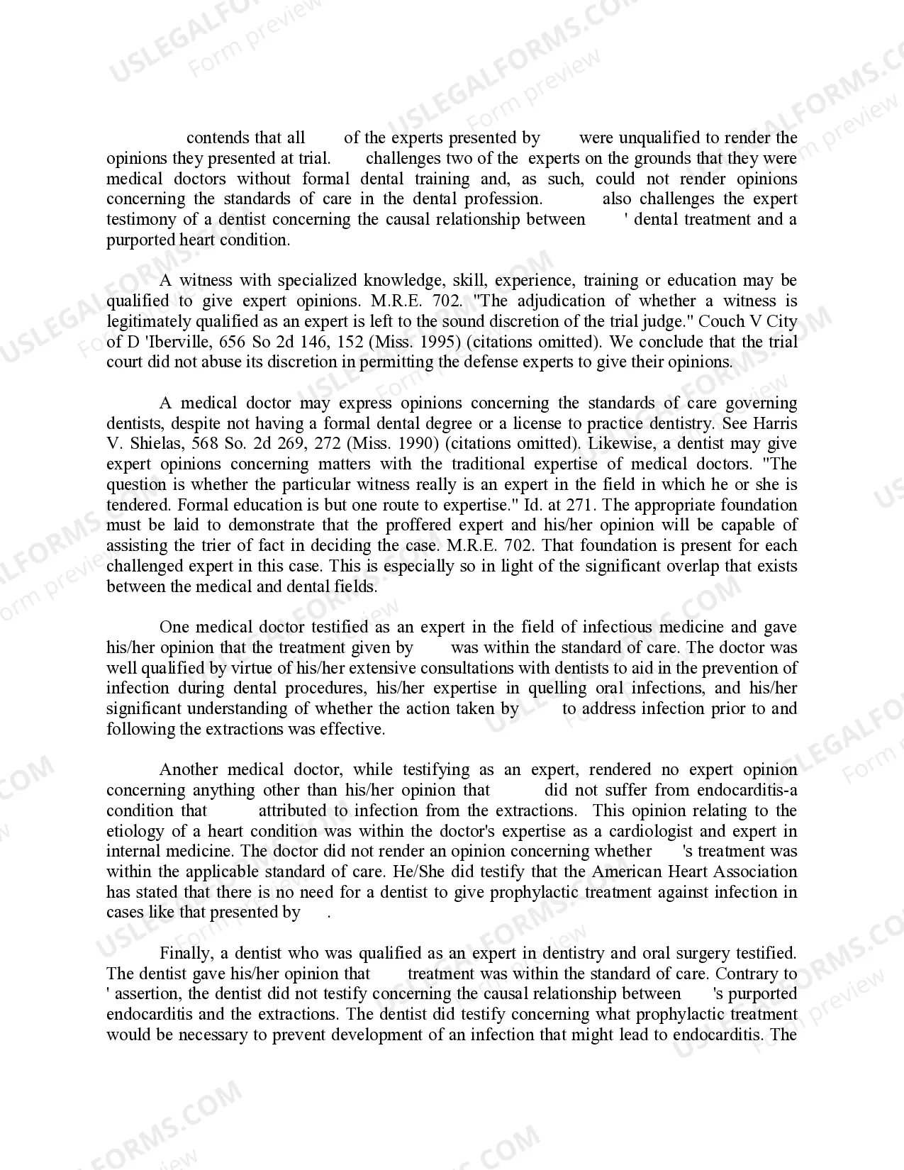 Preview Professional Malpractice Trial Court Disposition