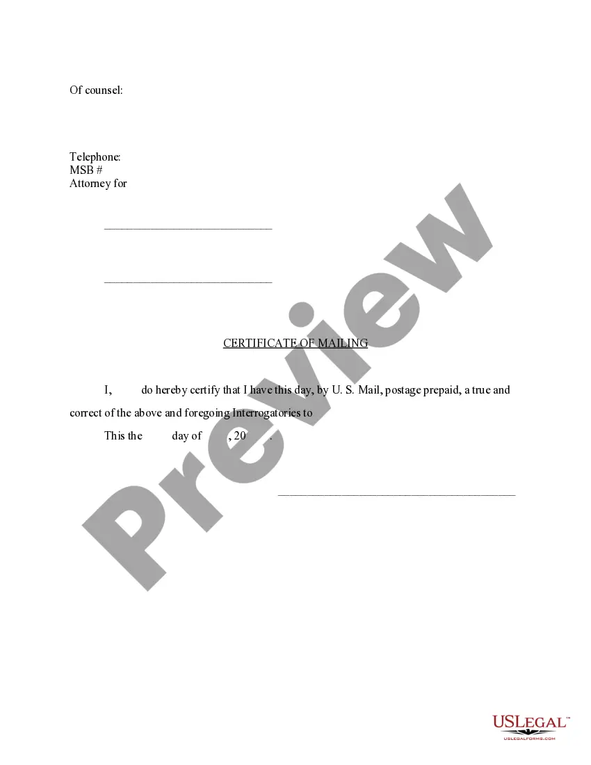 Preview Interrogatories - Faulty Foundation