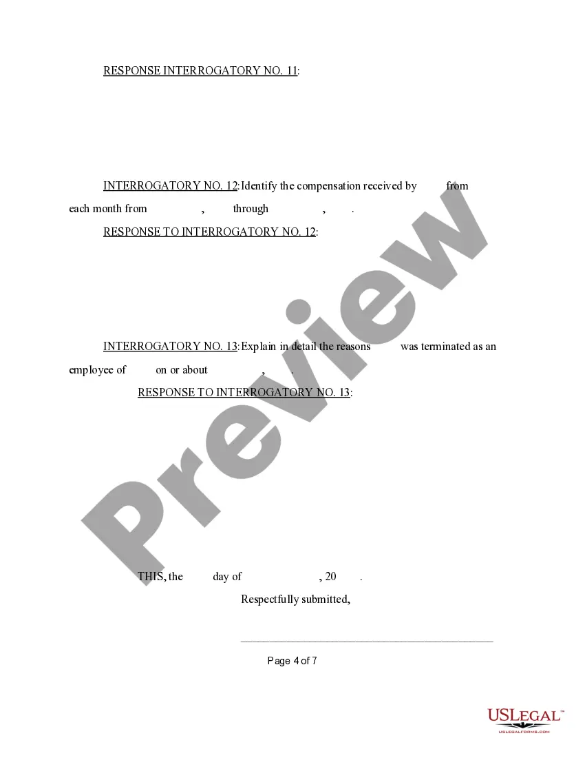 Get Response and Objection to First Set of Interrogatories Preview Response and Objection to First Set of Interrogatories