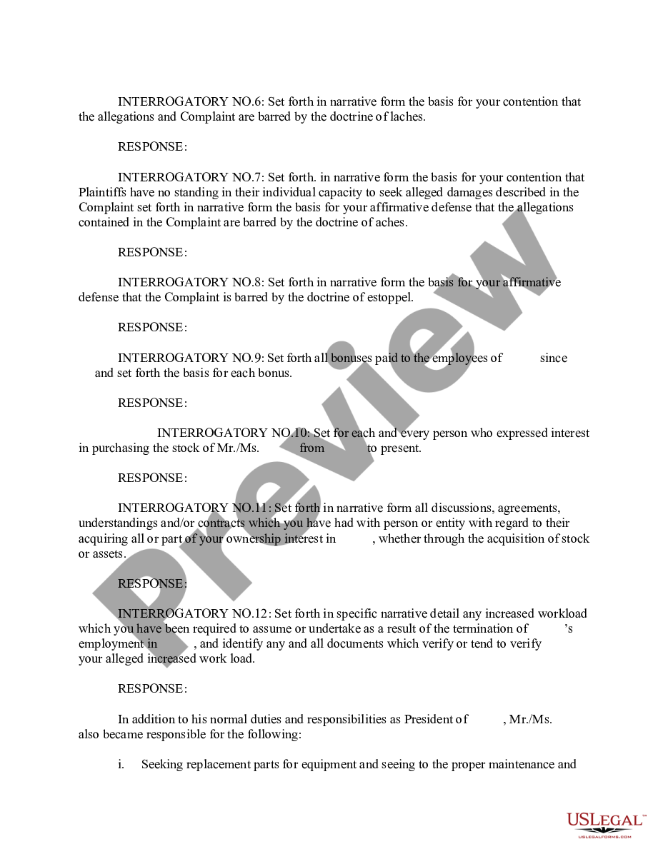 page 1 Responses and Objections of Defendants to Plaintiff's First Set of Interrogatories preview