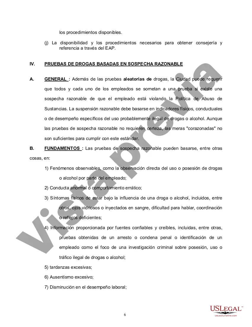 Preview Política de abuso de sustancias