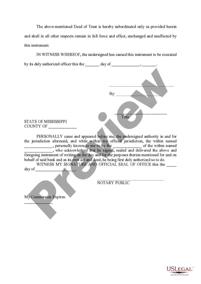 Get Subordination to Easement and Maintenance Agreement Preview Subordination to Easement and Maintenance Agreement