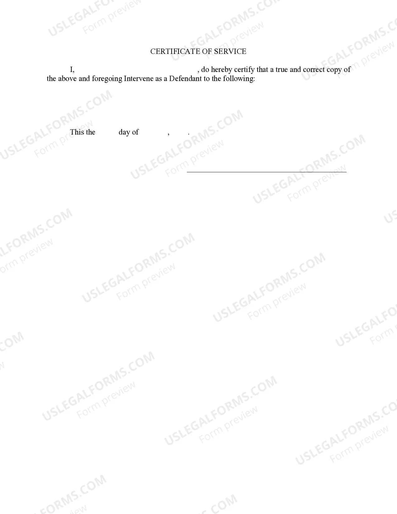 Preview Response to Motion to Intervene