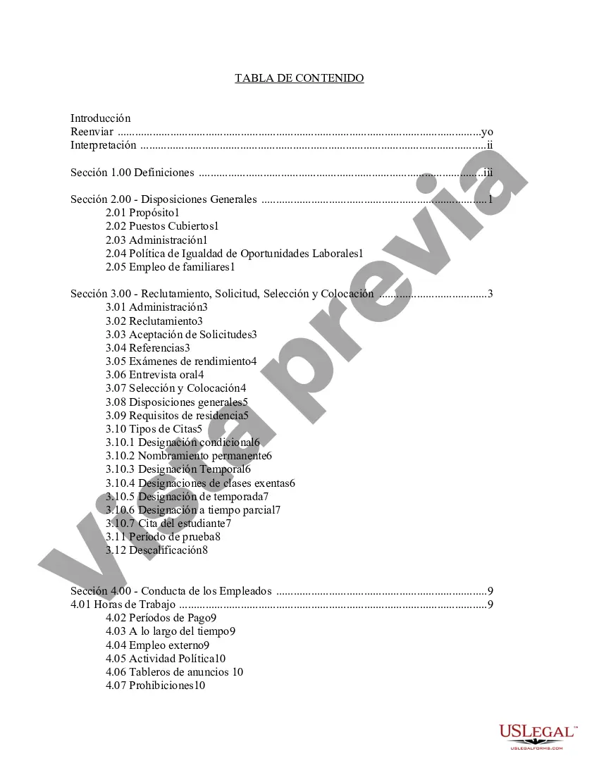Preview Políticas de personal - Manual - Ciudad de Pelahatchie
