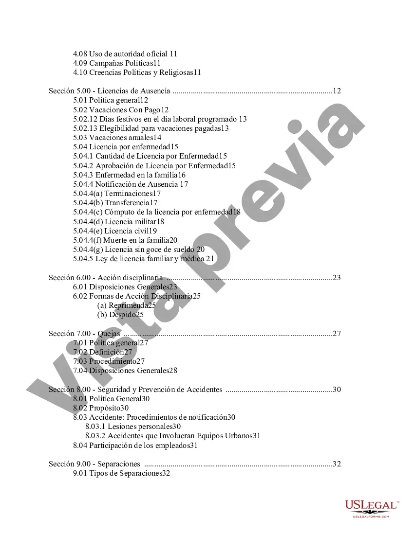Preview Políticas de personal - Manual - Ciudad de Pelahatchie